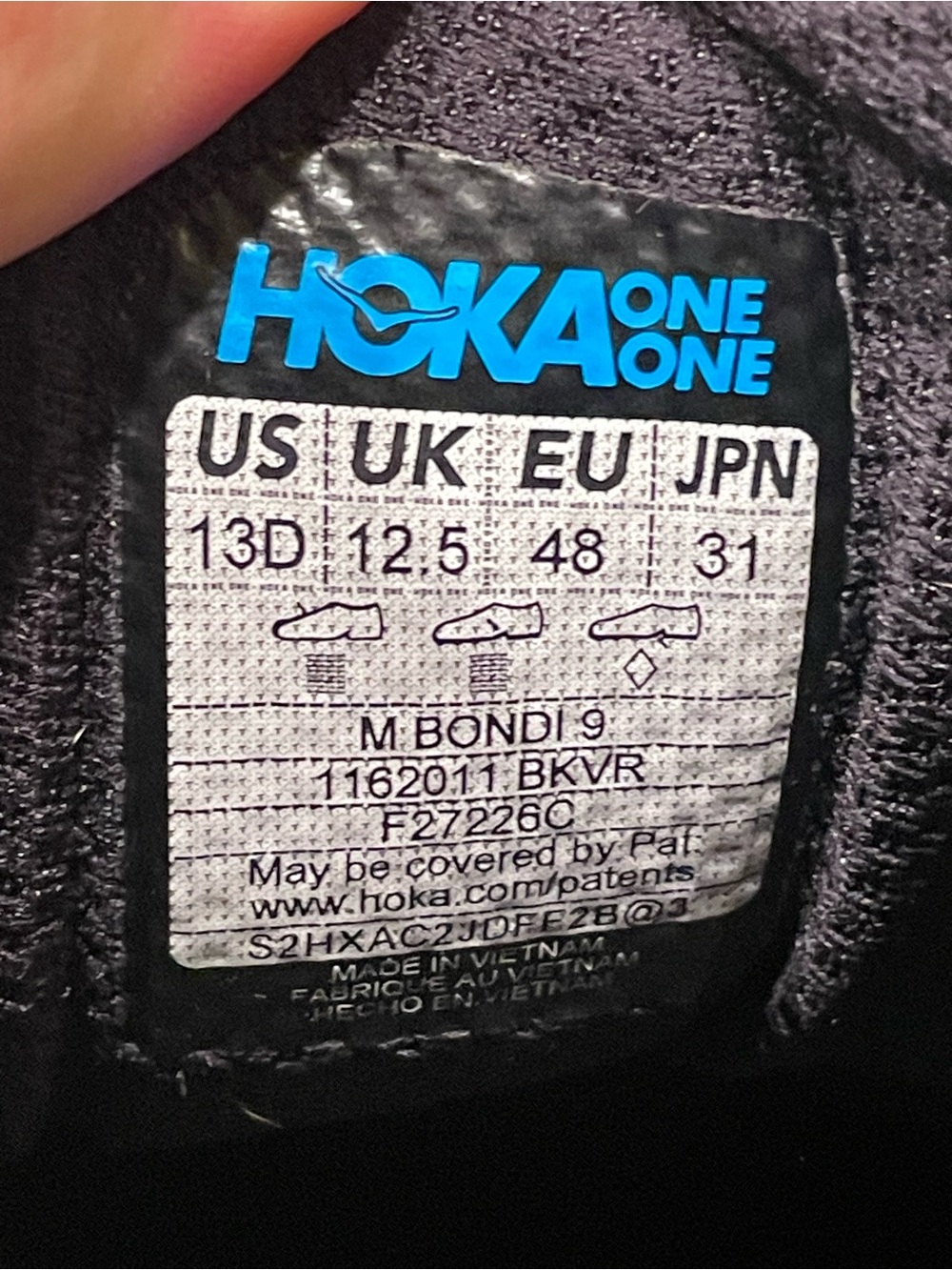 Hoka One One Bondi 9 Running Shoes Size 13 Men's - Picture 7 of 10